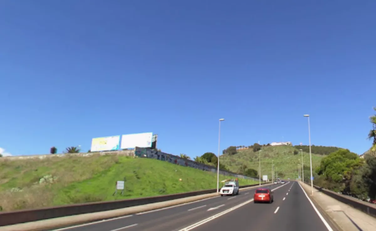 Imagen de la carretera TF-13 a la altura de La Laguna. / GOOGLE 
