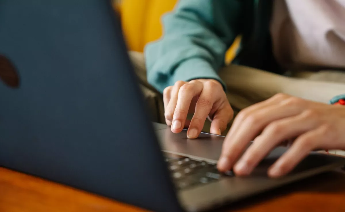 Imagen de una persona teletrabajando. / CANVA