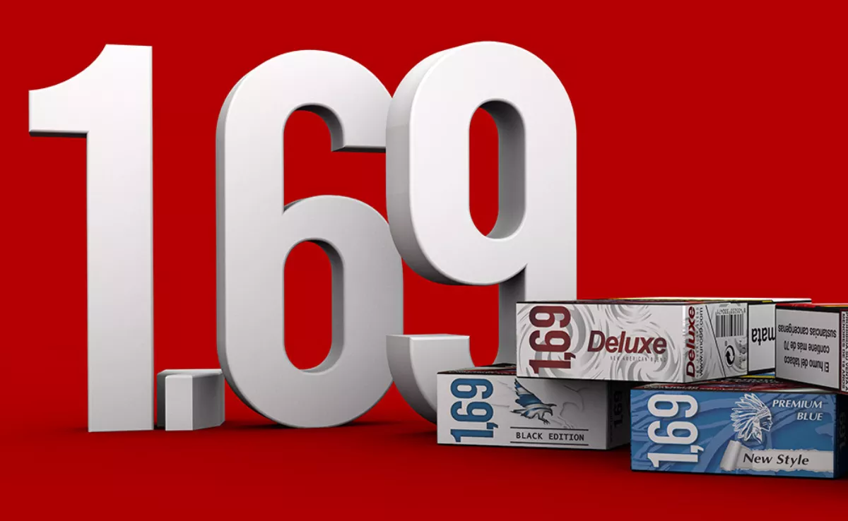 Cajas de tabaco 1,69, de la empresa tinerfeña Tobacco Revolutions SL./ ARCHIVO