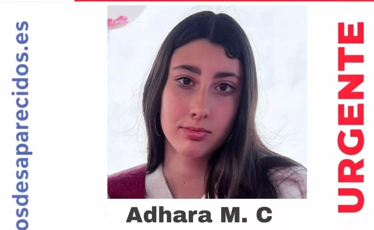 Adhara M.C., menor de 15 años a la que se le perdió la pista en San Cristóbal de La Laguna. / SOS DESAPARECIDOS