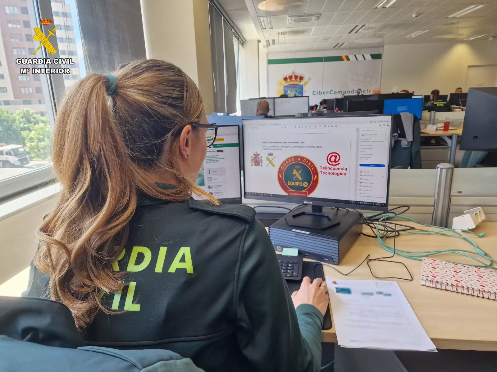 La Guardia Civil esclarece una ciberestafa. / GUARDIA CIVIL