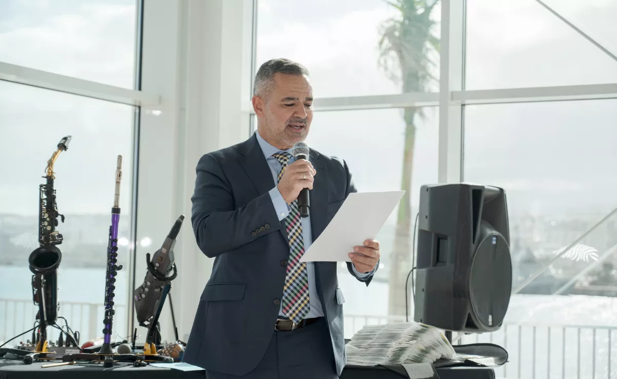 José Juan Socas, presidente de Fedeport, patronal regional en los puertos de Santa Cruz de Tenerife y de Las Palmas. / AH