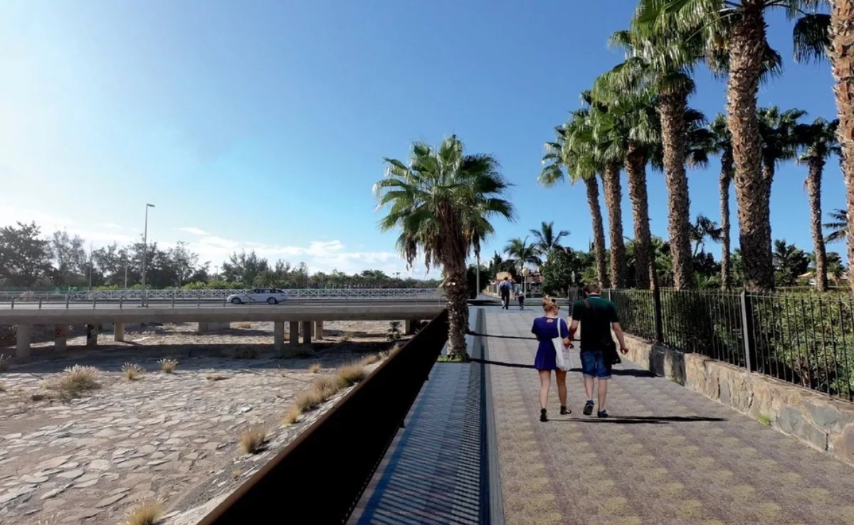 Imagen de cómo quedará el futuro paseo / AYUNTAMIENTO DE SAN BARTOLOMÉ DE TIRAJANA