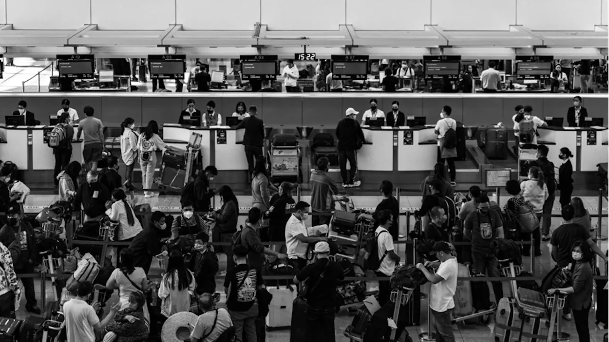 Colas en el aeropuerto