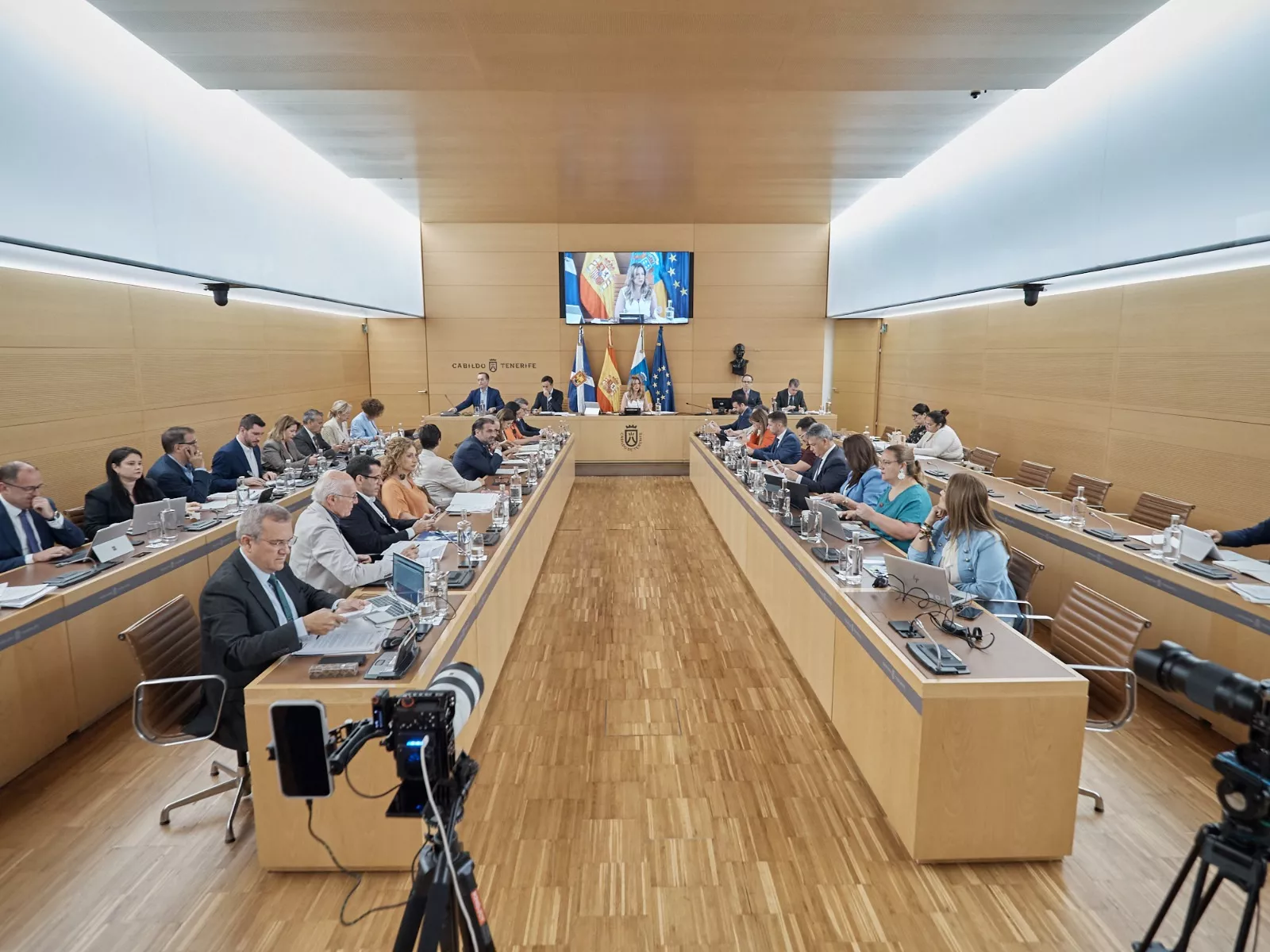 Imagen de un pleno del Cabildo de Tenerife. / CABILDO DE TENERIFE