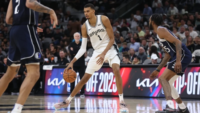 Victor Wembanyama, durante un partido con los Spurs de San Antonio. / EFE Victor Wembanyama, durante un partido con los Spurs de San Antonio. / EFE