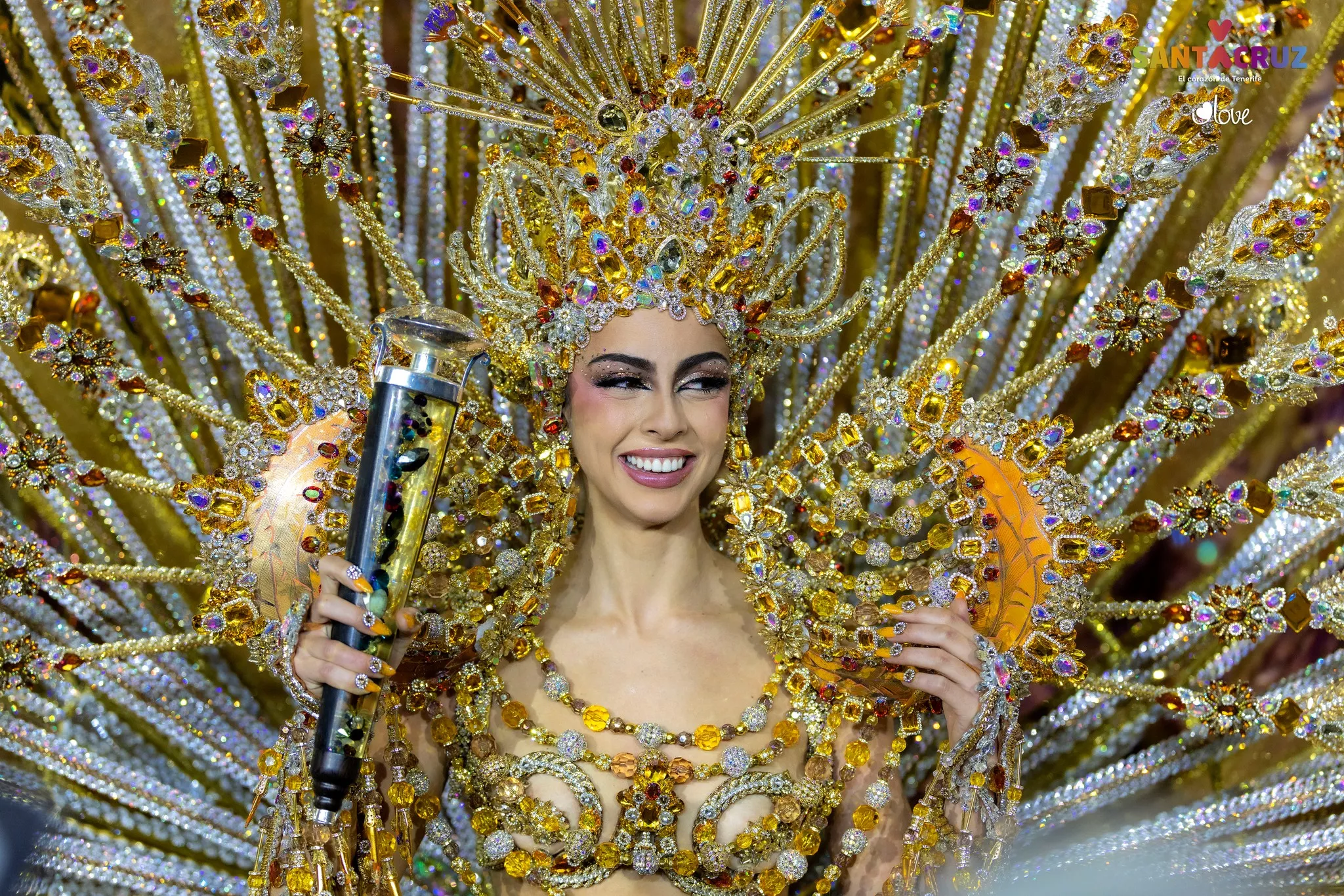 Carla Castro, Reina del Carnaval de Santa Cruz de Tenerife 2026. / CEDIDA