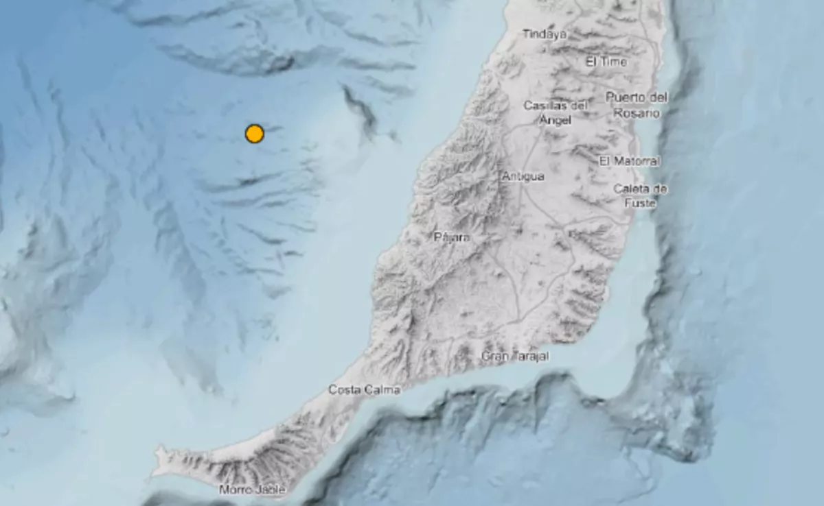 Imagen de un seísmo registrado en Fuerteventura. / IGN