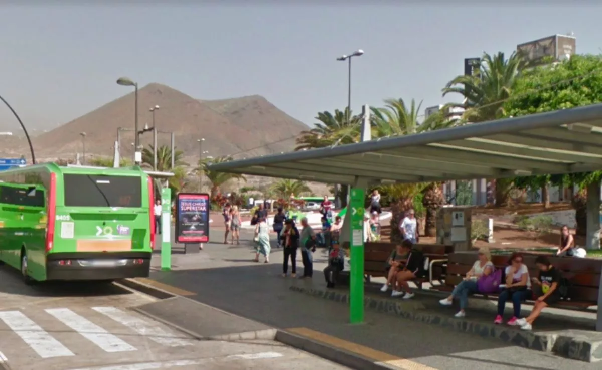 Parada de guaguas Los Cristianos, Arona |REDES