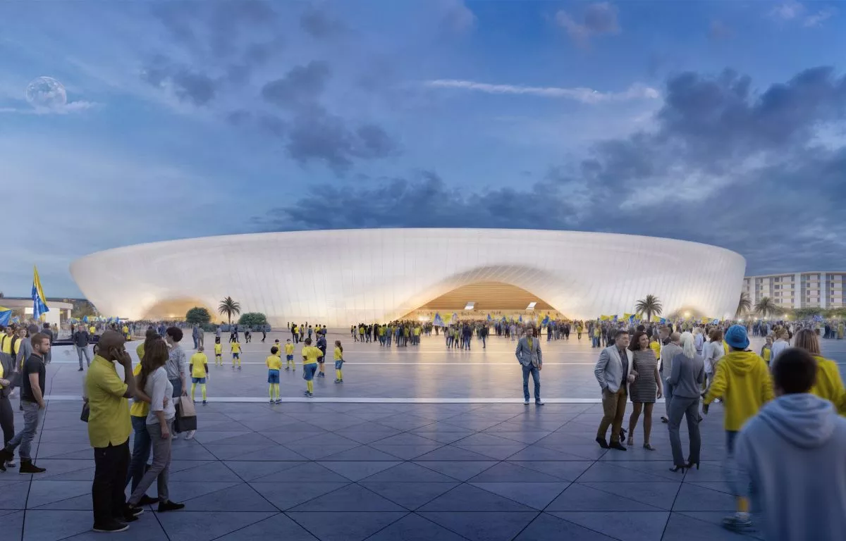Detalle del futuro Estadio de Gran Canaria.  AH