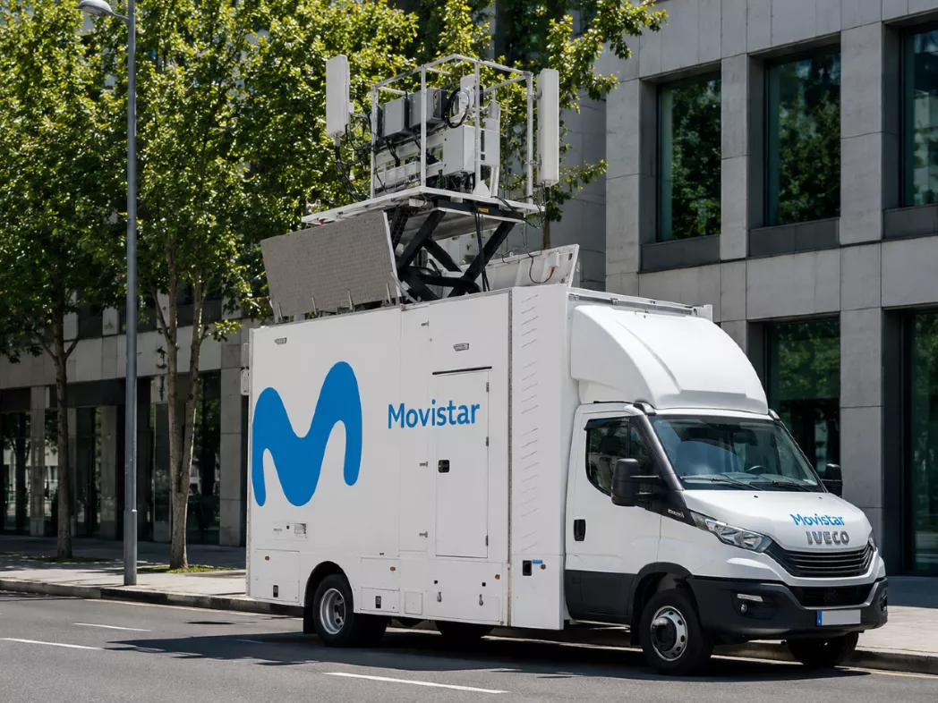 Unidad Móvil de Movistar que cubrirá los actos de la visita del Papa / CEDIDA