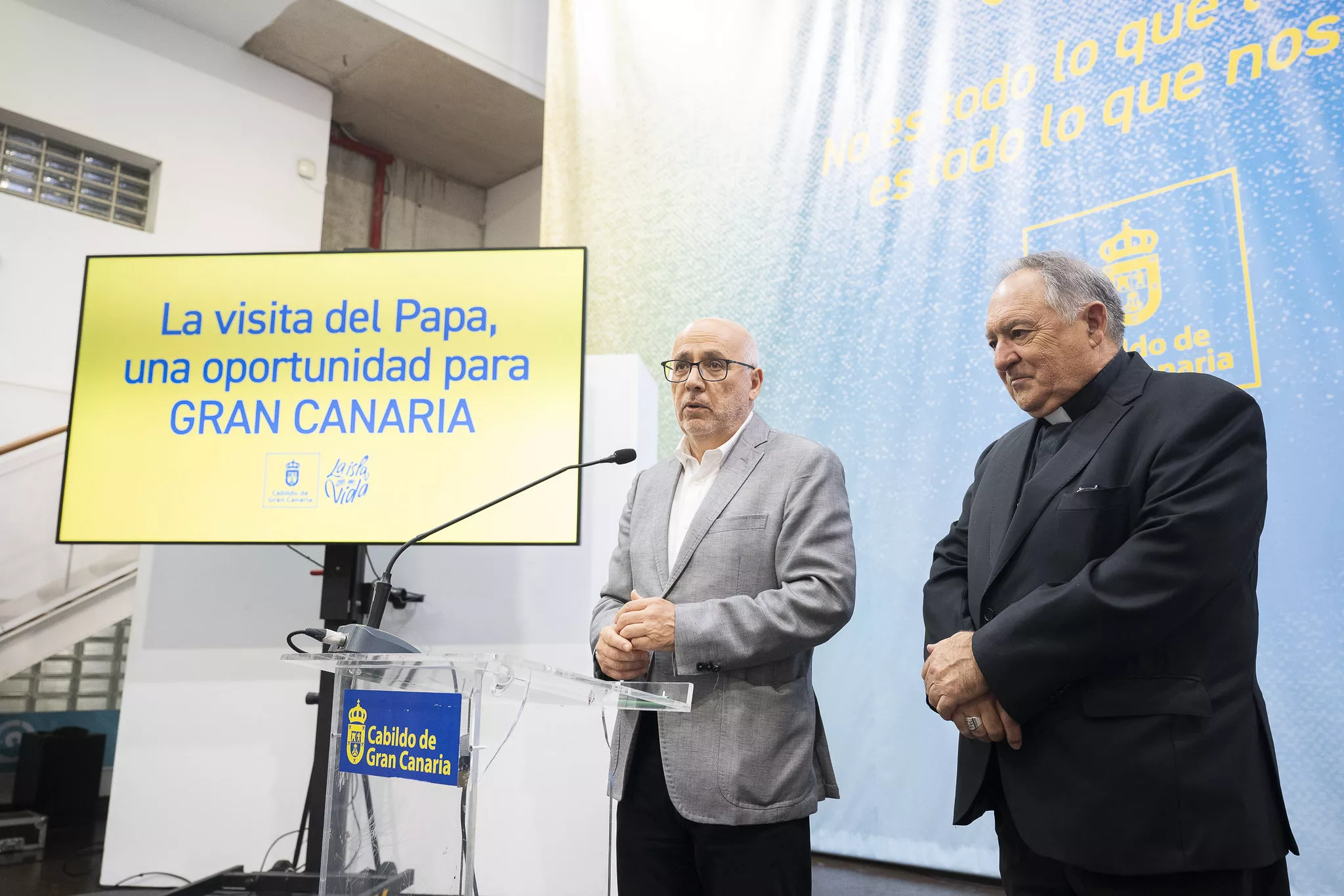 Presentación del dispositivo de movilidad de la visita del papa a Gran Canaria. CABILDO GC