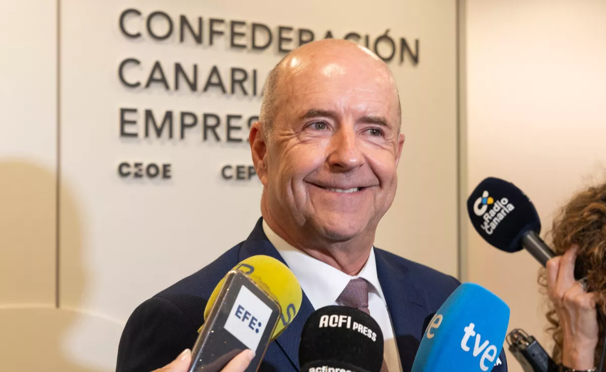El presidente de la Confederación Canaria de Empresarios (CCE), Pedro Ortega, ha anunciado que se representará a la presidencia de la organización / QUIQUE CURBELO - EFE