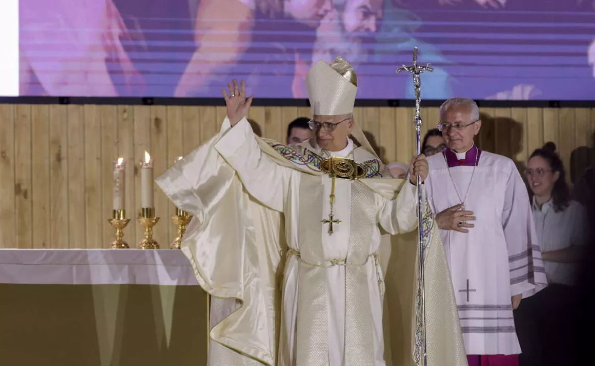 El papa León XIV, durante la Vigilia de Oración / JUANJO MARTÍN - EFE