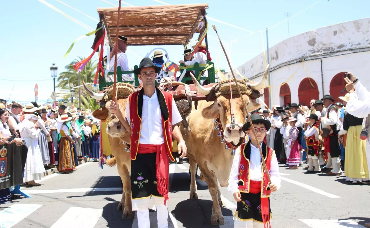 La celebración reunió a una veintena de carrozas, tres carretas y 37 carritos tradicionales / AYUNTAMIENTO DE GRANADILLA DE ABONA