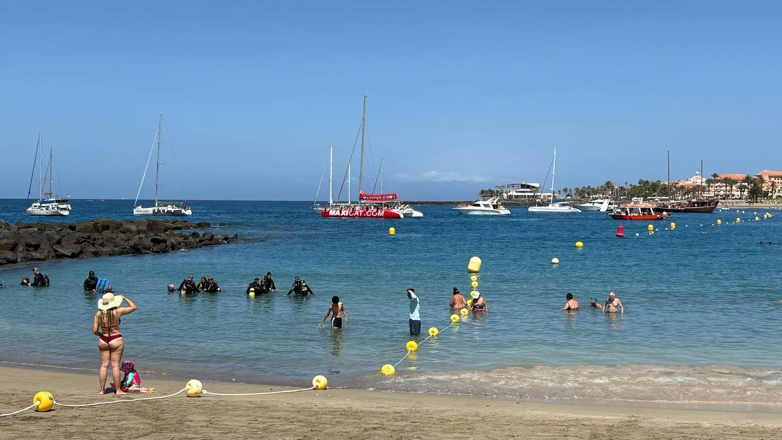 Playa de Las Vistas, en el municipio de ARONA. AH