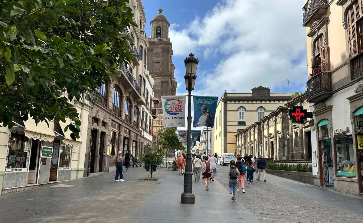 La calle Obispo Codina, en Vegueta / ATLÁNTICO HOY - MARCOS MORENO
