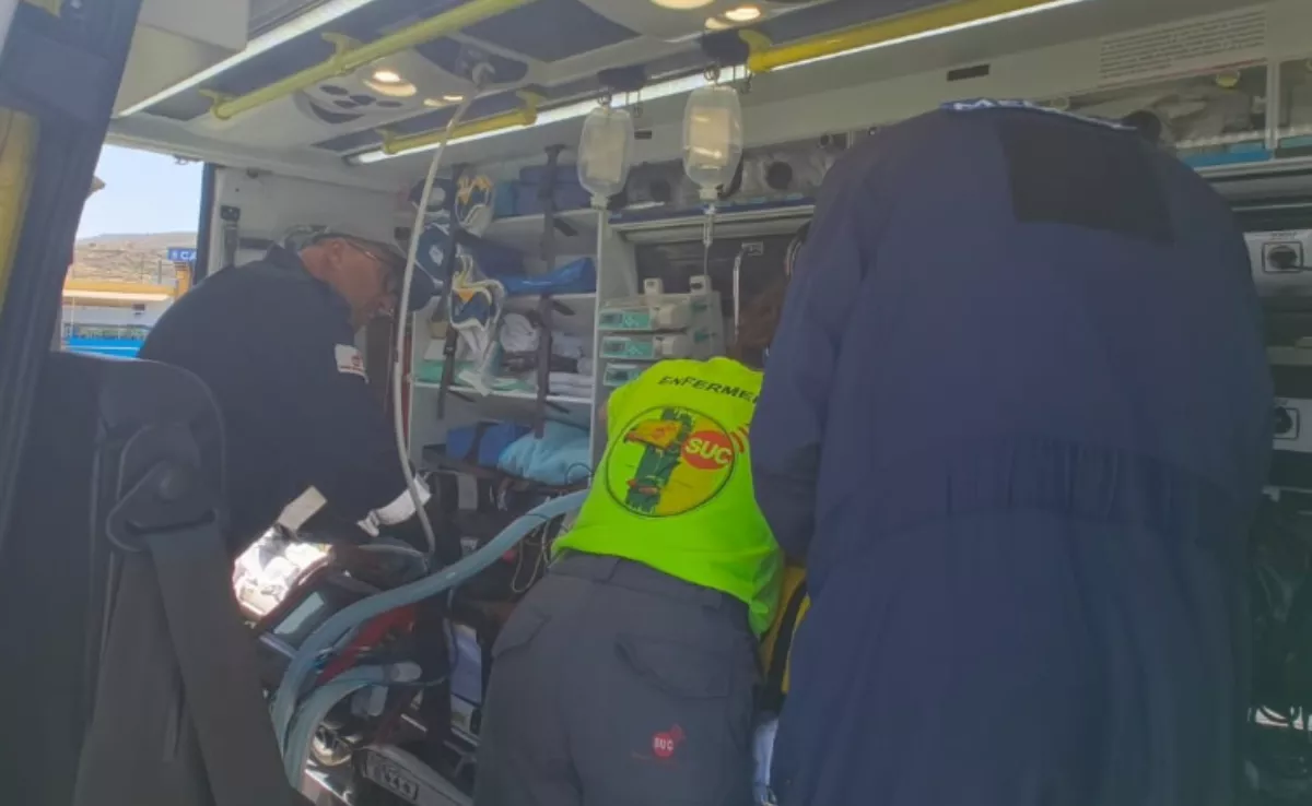 El Servicio de Urgencias Canario interviene en San Miguel de Abona. / 112 CANARIAS El Servicio de Urgencias Canario interviene en San Miguel de Abona. / 112 CANARIAS
