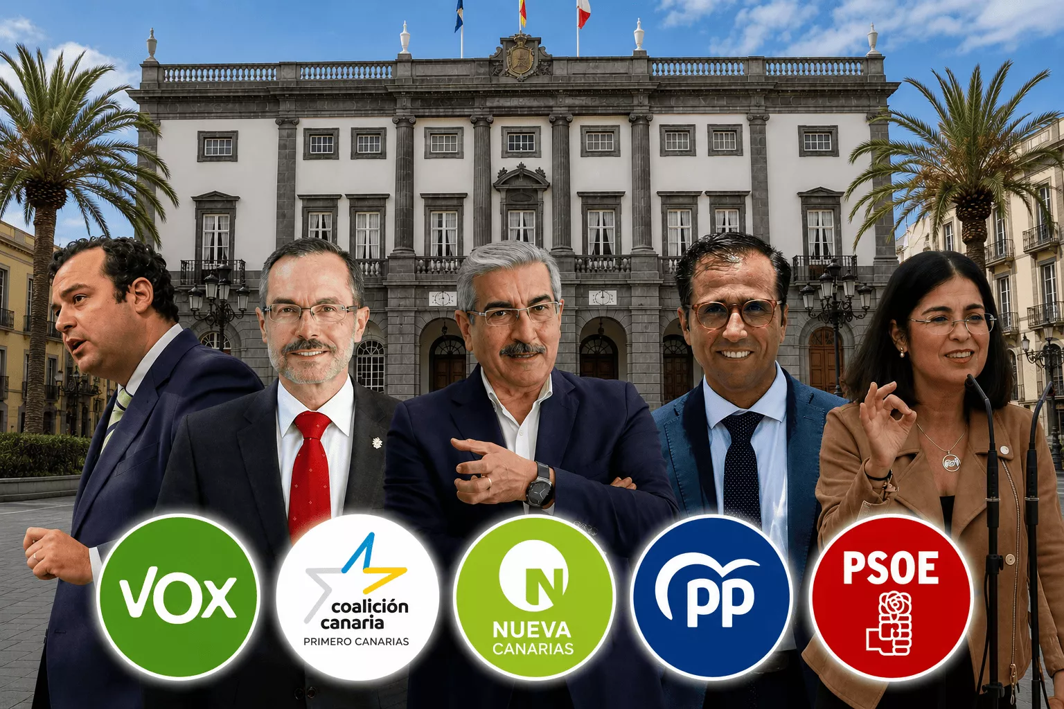 Las Palmas de Gran Canaria apunta al cambio: el PP podría recuperar la alcaldía con Vox. / AH