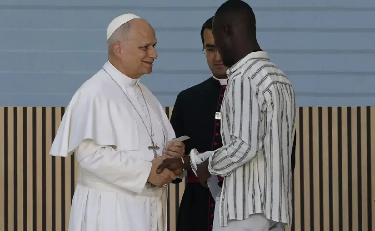 El papa León XIV visita el CEDIA de Madrid / EFE