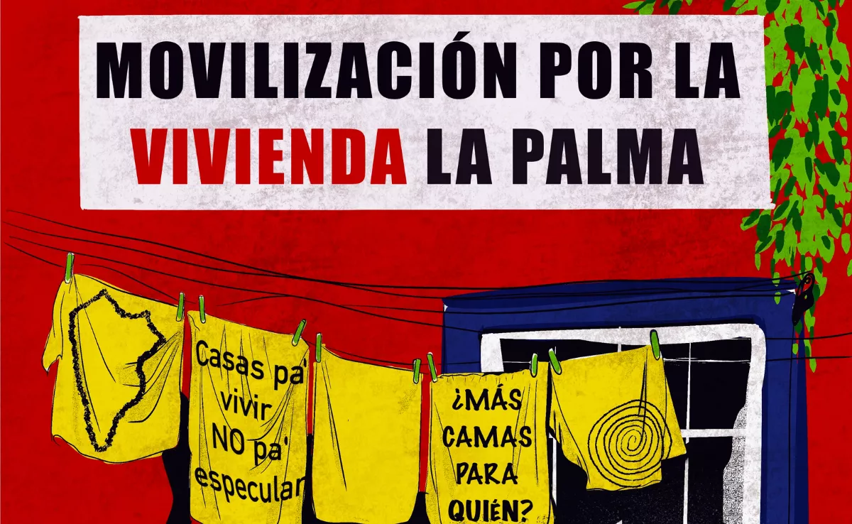 Manifestación en La Palma para reclamar el derecho a una vivienda digna. / CEDIDA