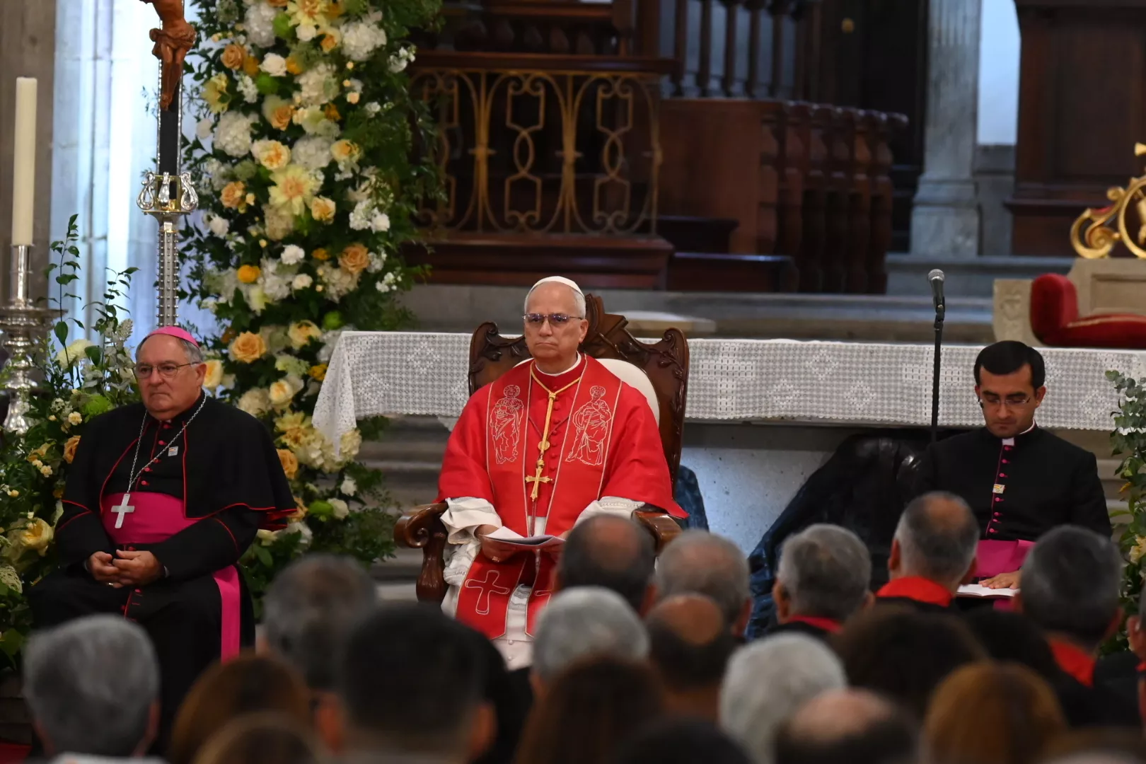 El Papa León XIV durante la celebración del encuentro diocesano con el clero, religiosos y agentes de pastoral. EP