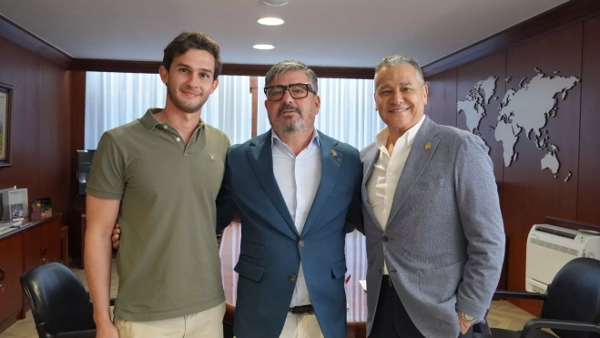 De izquierda a derecha Diego López, Pity González y Eustasio López. / CEDIDA