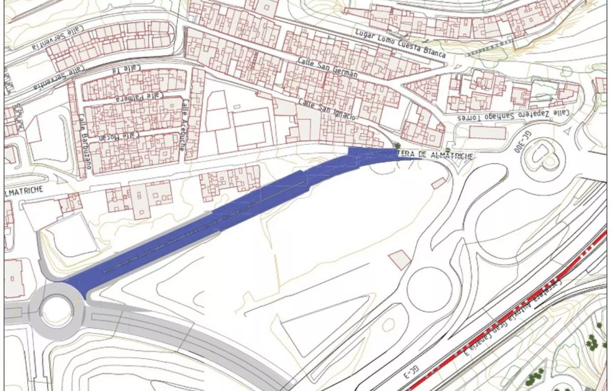 Proyecto para el desdoblamiento de la carretera de Almatriche. AH