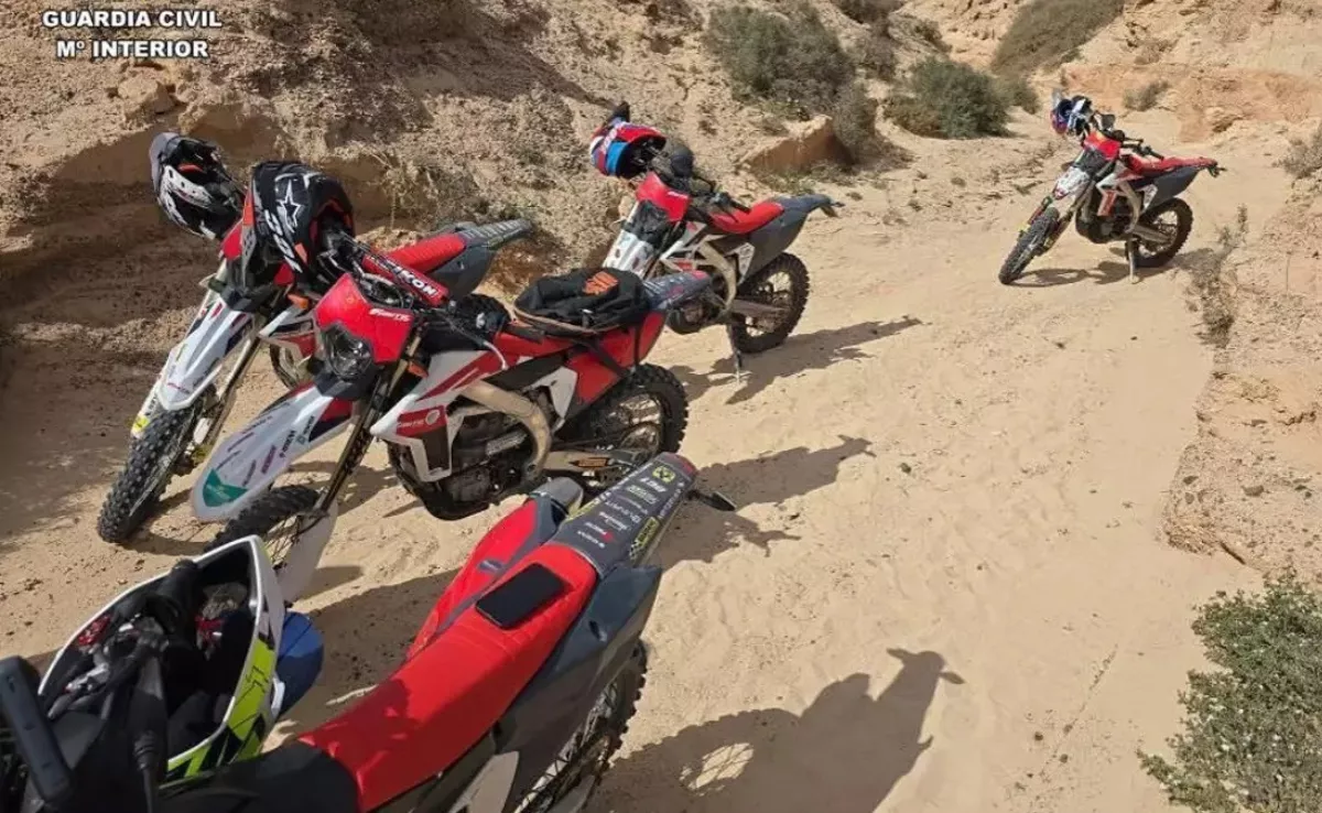 Las motos detectadas por la Guardia Civil / GUARDIA CIVIL