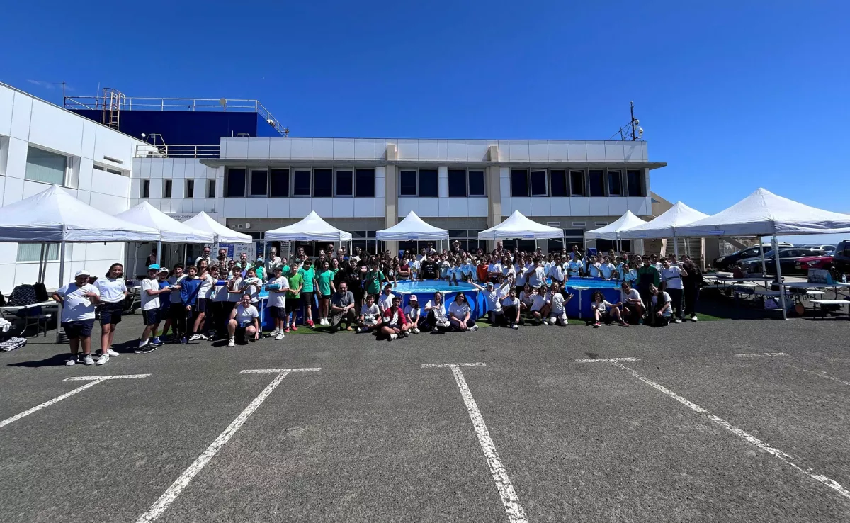 Los estudiantes que participaron en las instalaciones de PLOCAN / PLOCAN