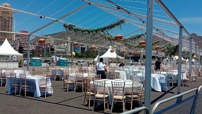 Imagen del montaje, previa a la celebración |AH