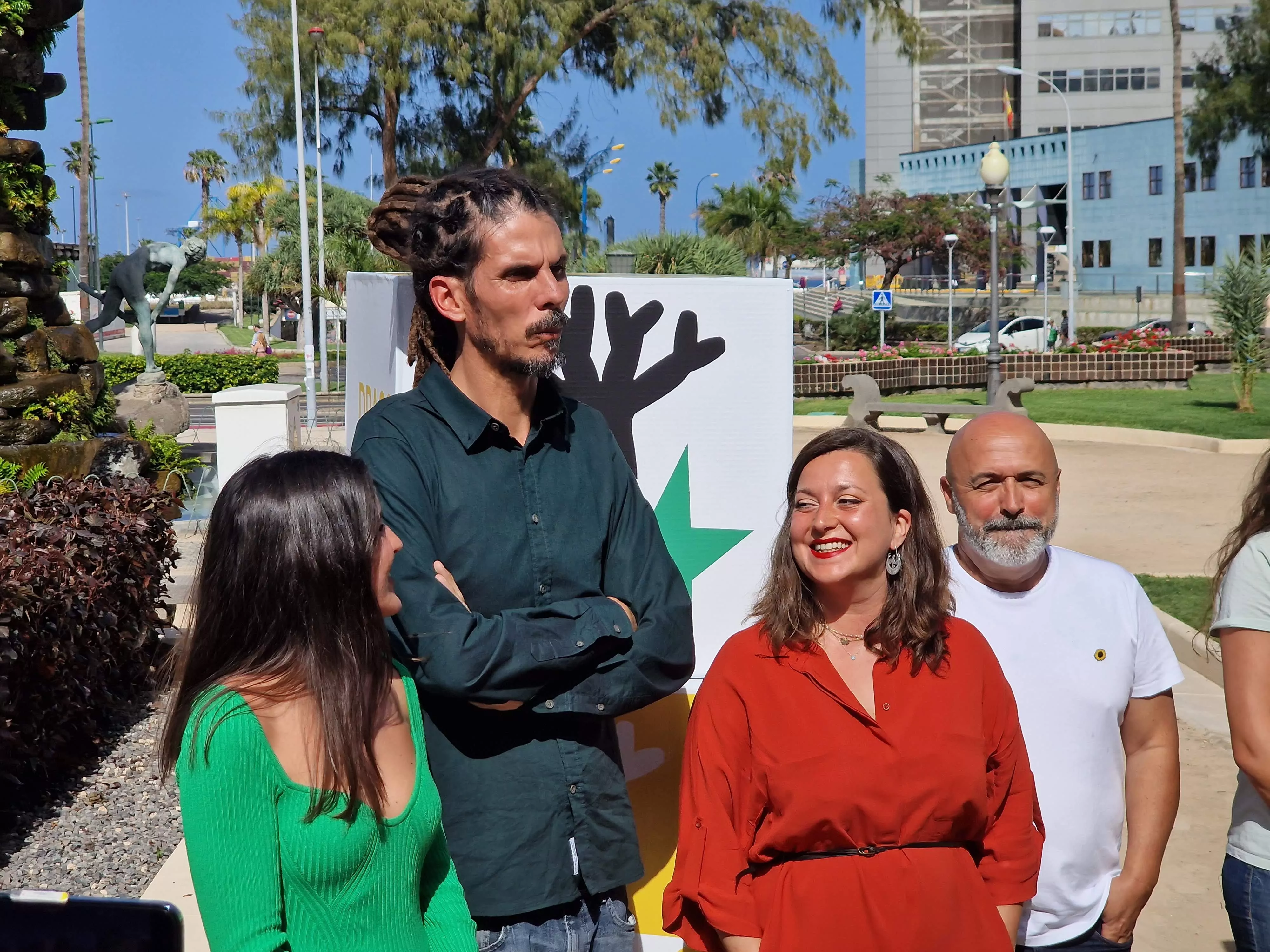 Alberto Rodríguez en la presentación de la candidatura de Drago Verdes Canarias en las elecciones de 2023. ALBERTO LEY