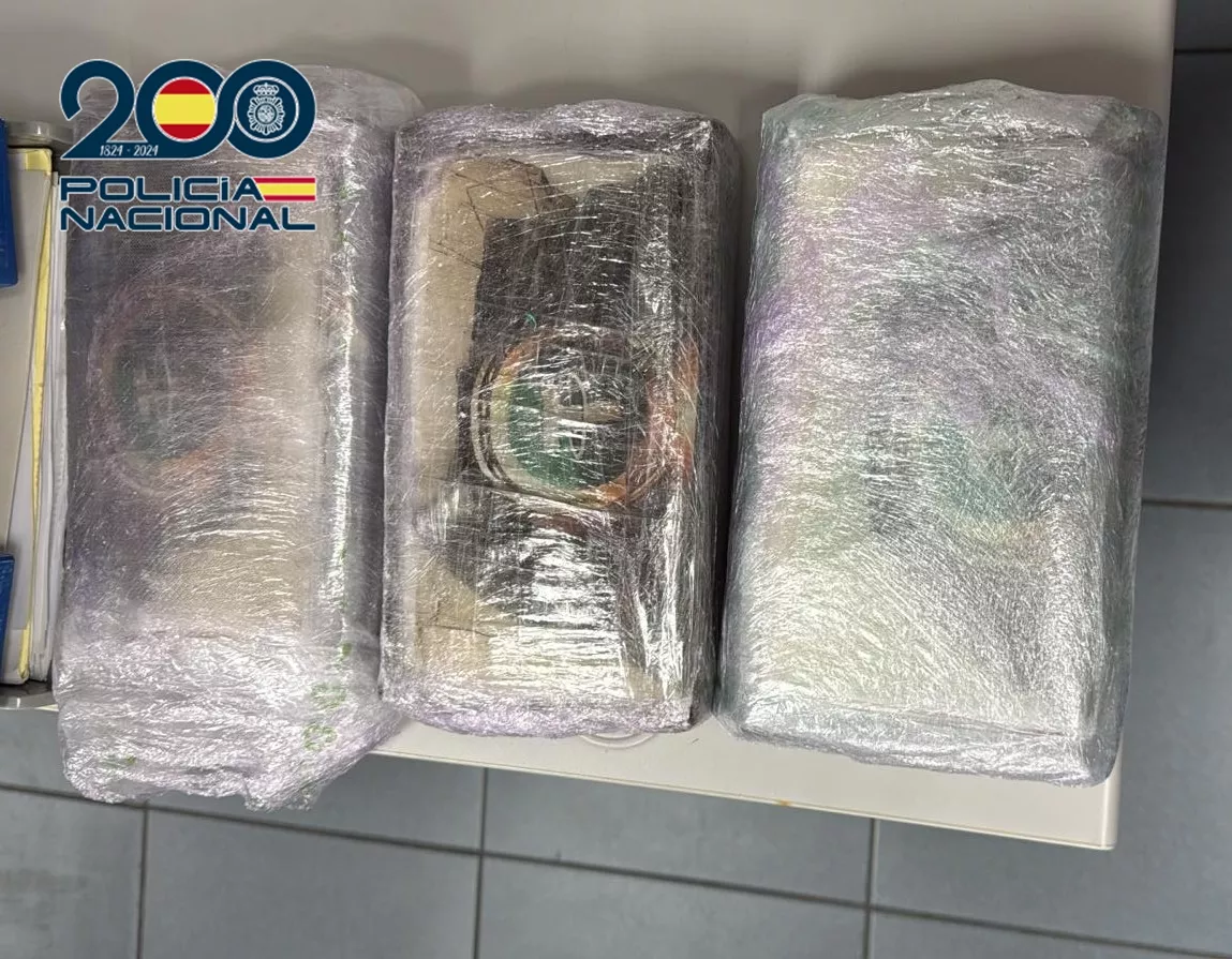 Droga incautada en el Puerto de La Luz. POLICÍA NACIONAL