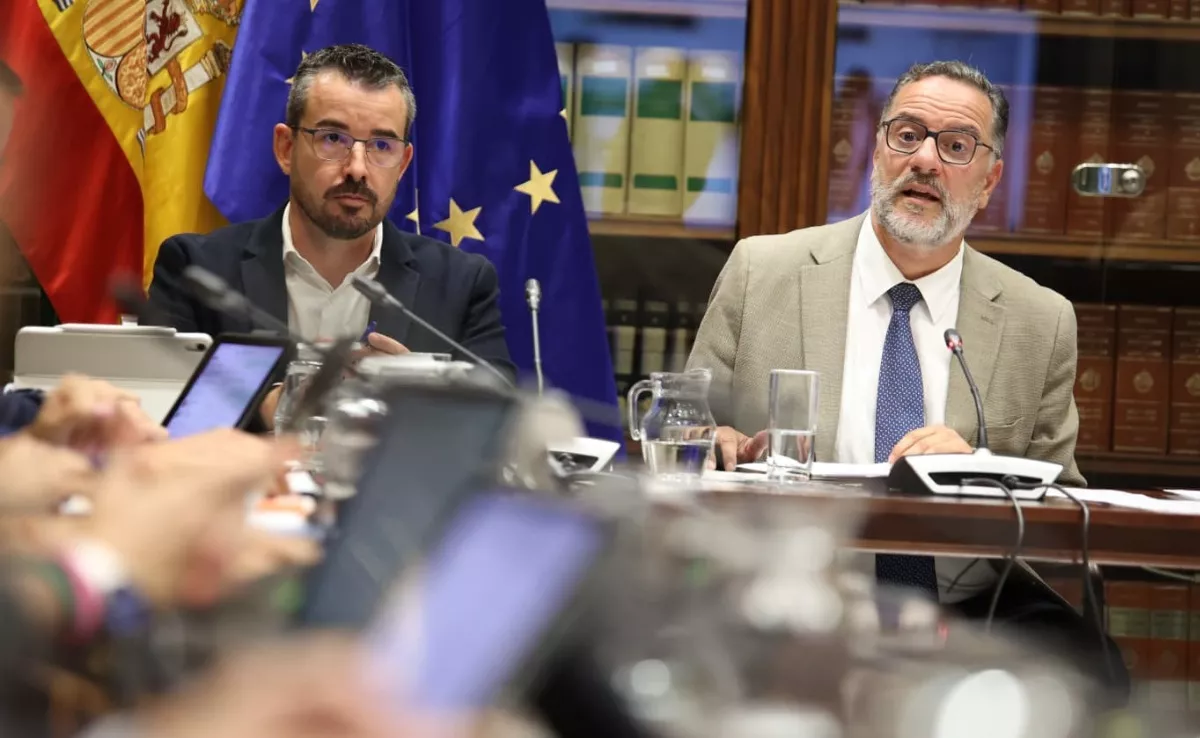 Poli Suárez, consejero de Educación, durante una intervención en el Parlamento de Canarias|GOBIERNODECANARIAS