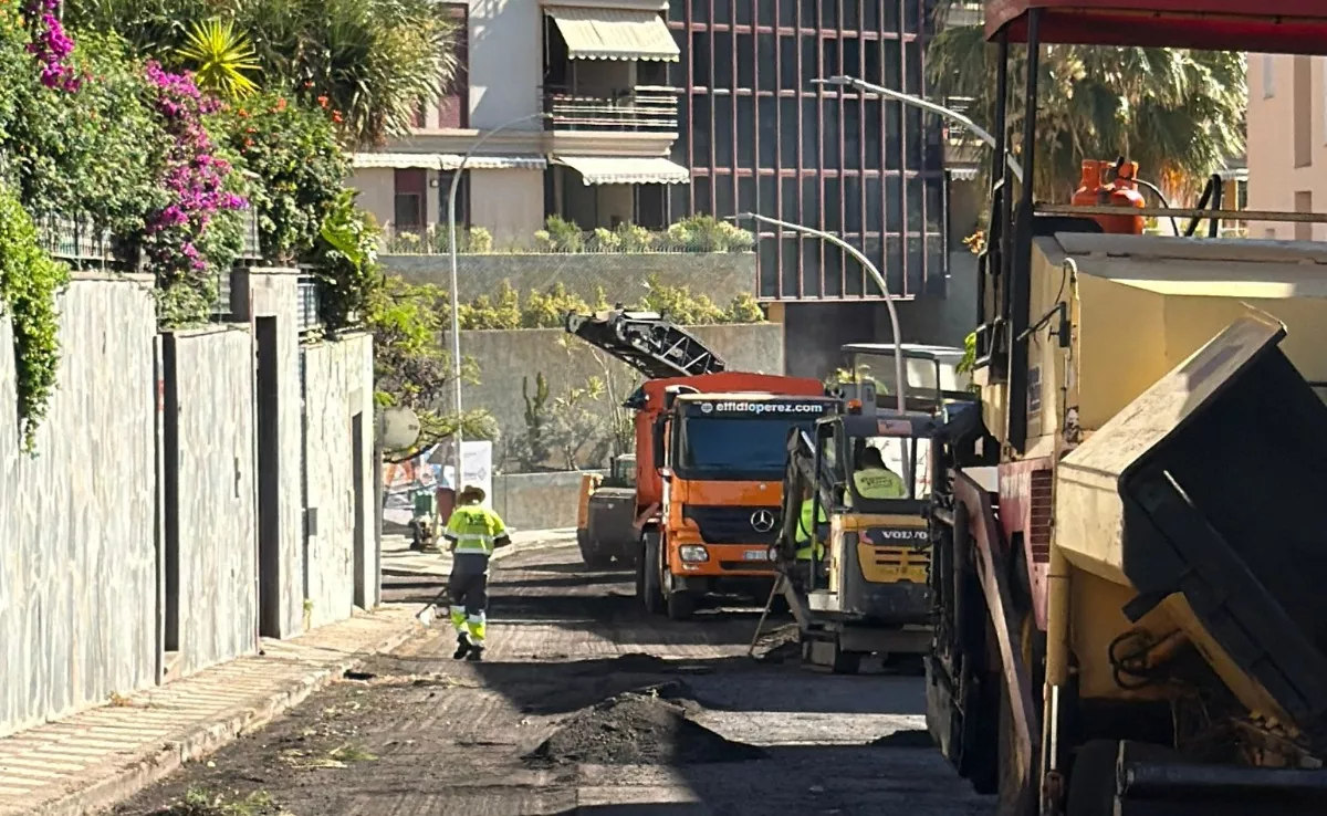 Obras en la calle NIjota del distrito Centro-Ifara de Santa Cruz |CEDIDA
