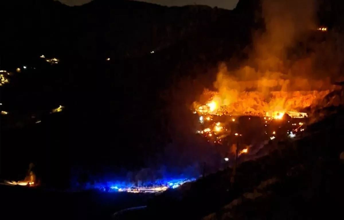 Controlado un conato de incendio en Tejeda en plena alerta por calor extremo. CEDIDA
