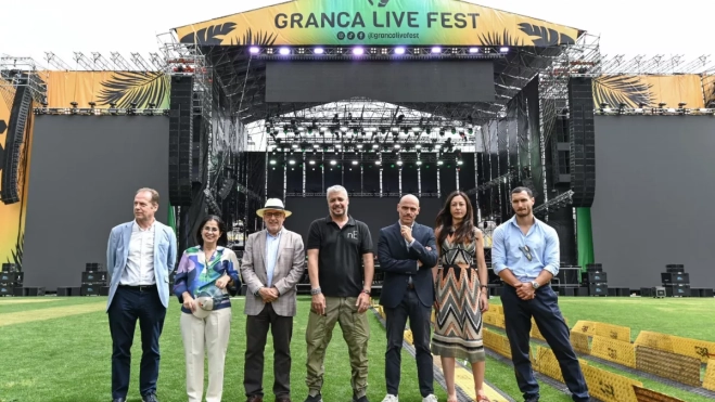 Visita de las autoridades al montaje del Granca Live Fest / AYUNTAMIENTO DE LAS PALMAS DE GRAN CANARIA