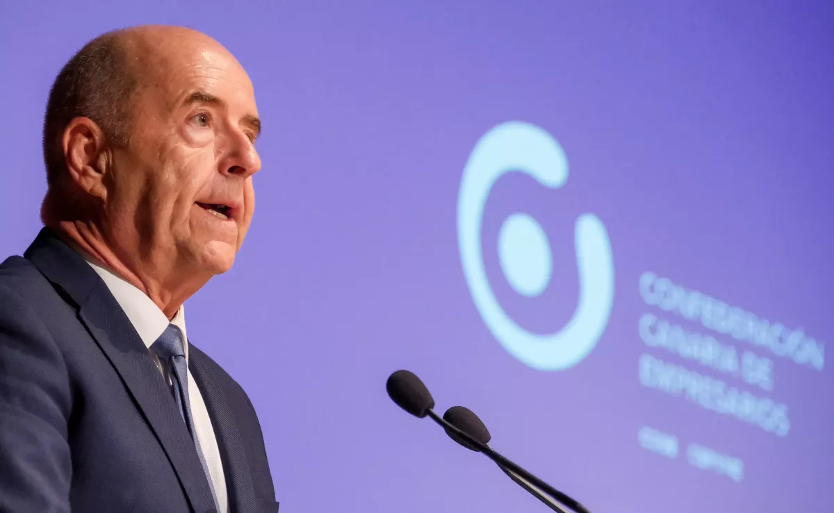 Pedro Ortega, reelegido presidente de la Confederación Canaria de Empresarios / EFE - ÁNGEL MEDINA G.