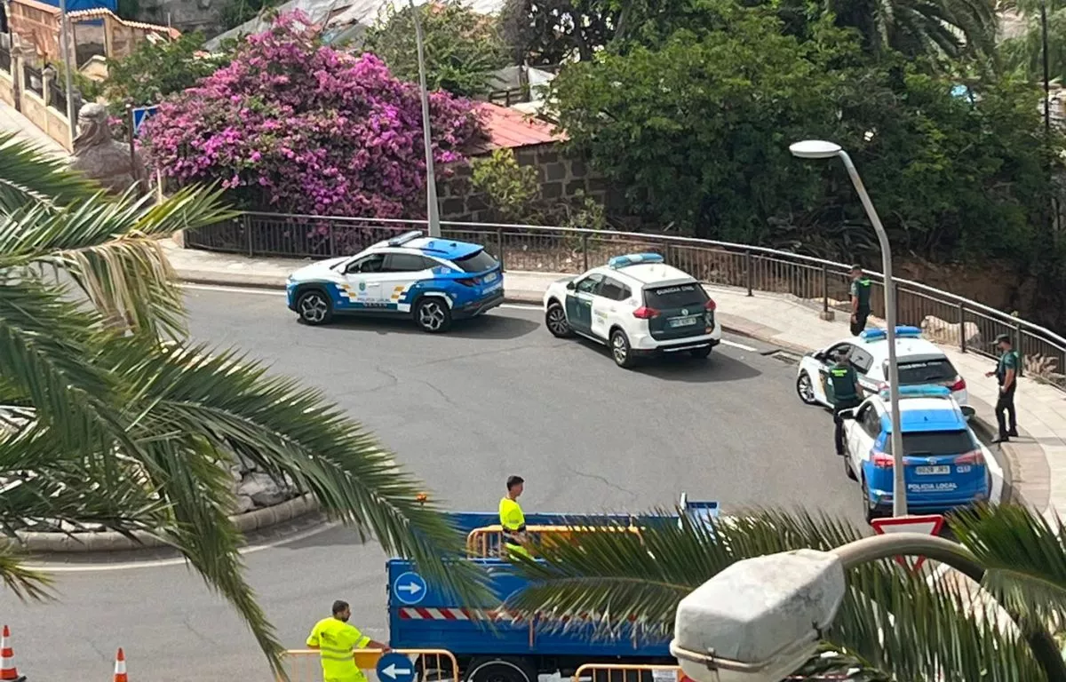 Ejecutado el desalojo masivo del asentamiento de 'Mr. Leacock' en Santa María de Guía. CEDIDA