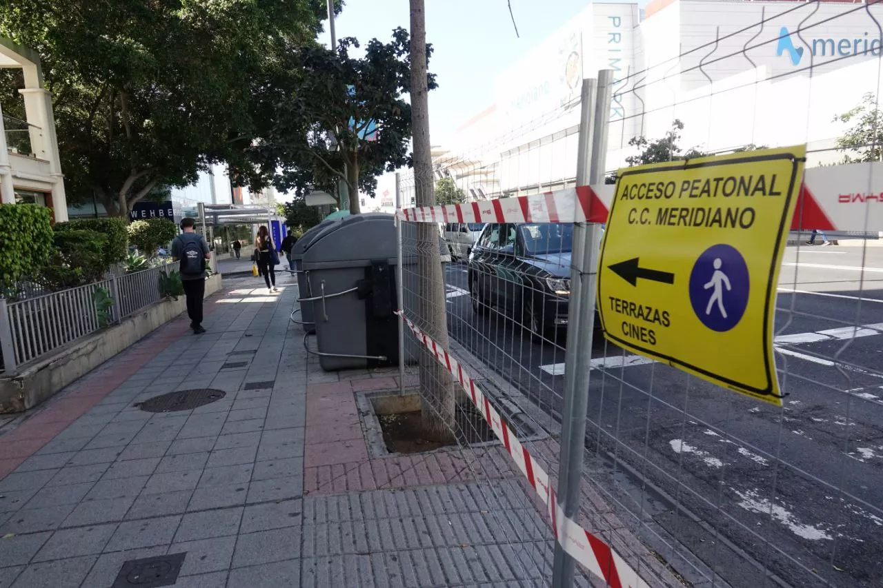 Obras en los aledaños del Centro Comercial Meridiano. / AYUNTAMIENTO DE SANTA CRUZ DE TENERIFE