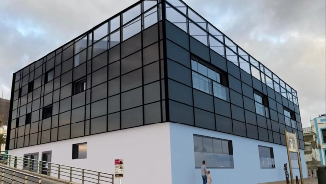 Boceto de cómo se espera dejar el edificio Cachalote / AYUNTAMIENTO DE LAS PALMAS DE GRAN CANARIAS Boceto de cómo se espera dejar el edificio Cachalote / AYUNTAMIENTO DE LAS PALMAS DE GRAN CANARIAS