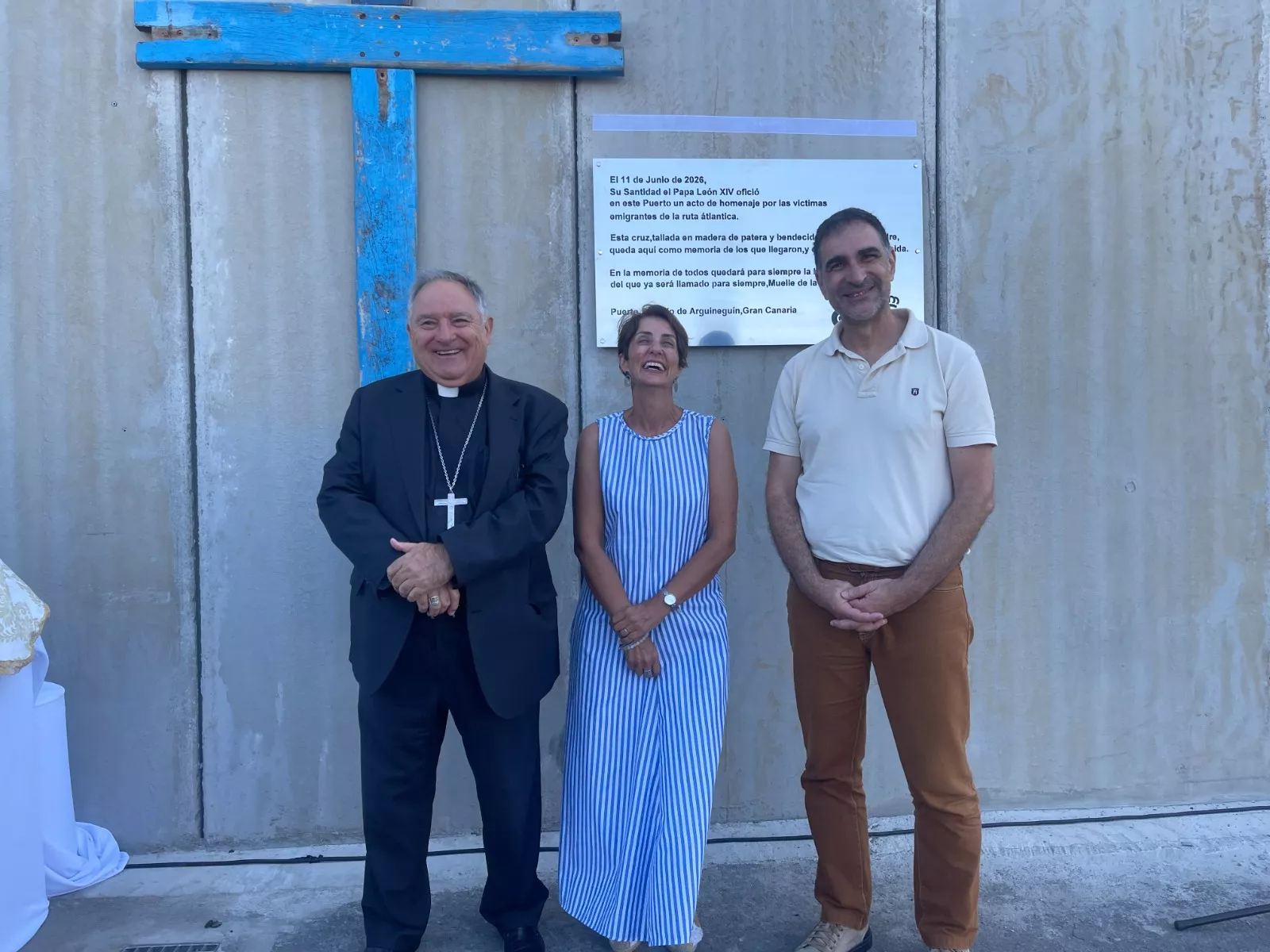 Acto simbólico en el muelle del Puerto de Arguineguín. / PUERTOS CANARIOS