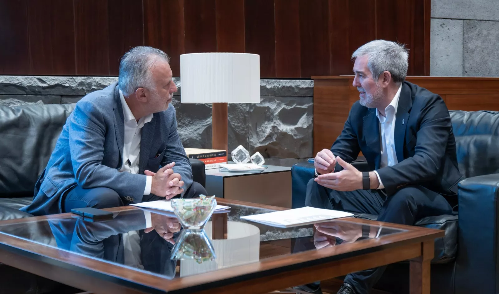 Ángel Víctor Torres y Fernando Clavijo. / GOBIERNO DE CANARIAS