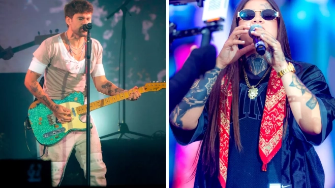 Dani Fernández y Ptazeta durante sus conciertos en la primera jornada del festival / GRANCA LIVE FEST