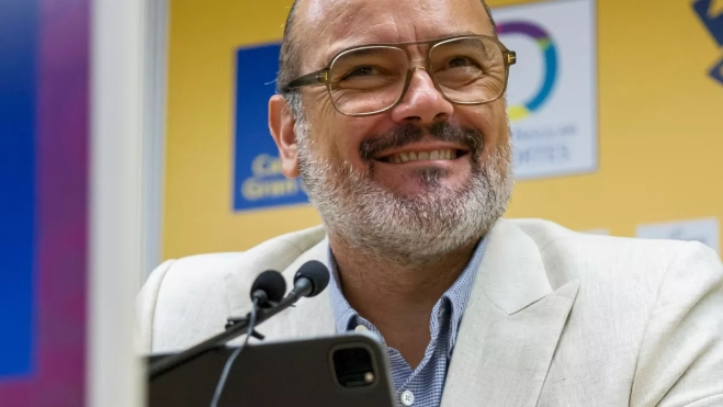 El Dreamland Gran Canaria presentó este viernes a Francesc Solana como nuevo director deportivo / EFE - ÁNGEL MEDINA G. El Dreamland Gran Canaria presentó este viernes a Francesc Solana como nuevo director deportivo / EFE - ÁNGEL MEDINA G.