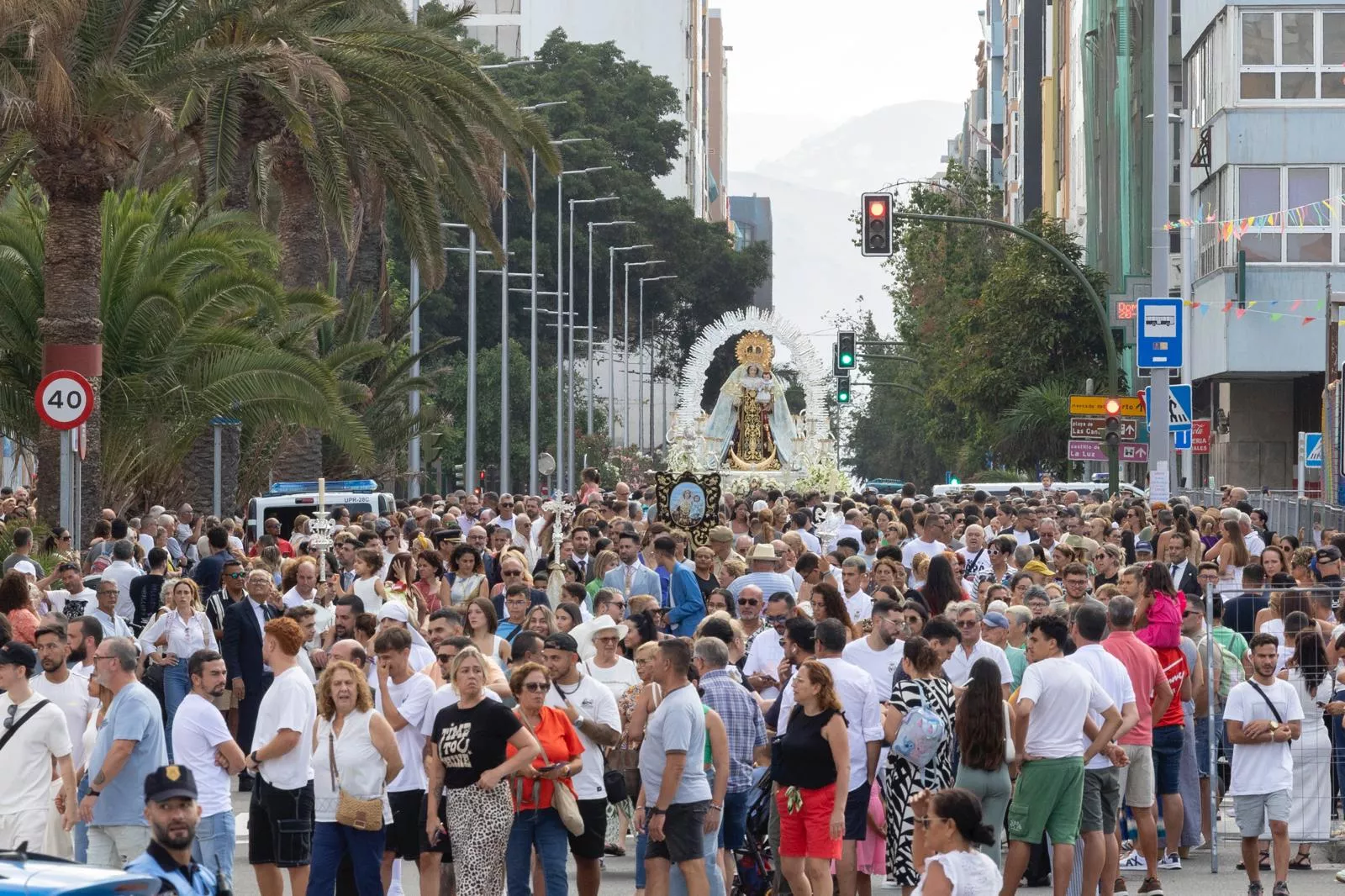 Imagen de archivo de la procesión marítima de la Virgen del Carmen. AYUNTAMIENTO LPA