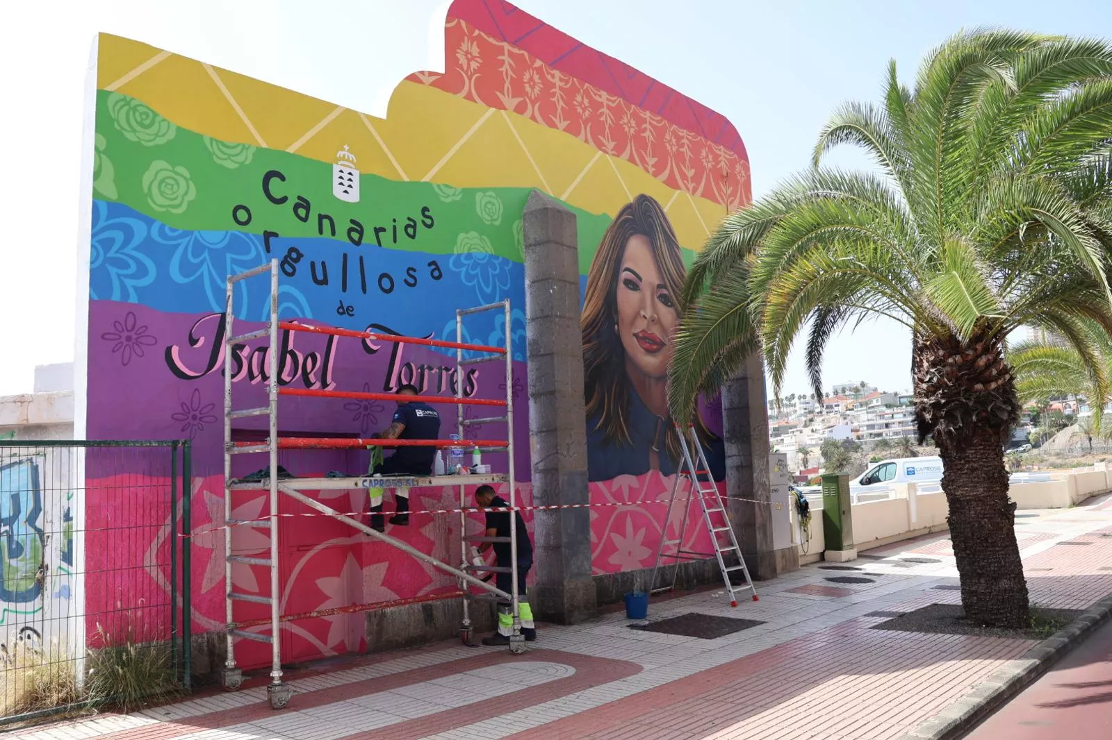 Mural dedicado a Isabel Torres. AYUNTAMIENTO LPA