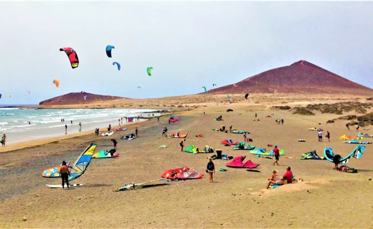 Playa de Leocadio Machado, en El Médano./ MEDANO WEB
