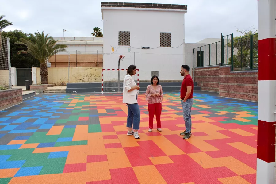 Renovación de la cancha de Las Coloradas. IMD