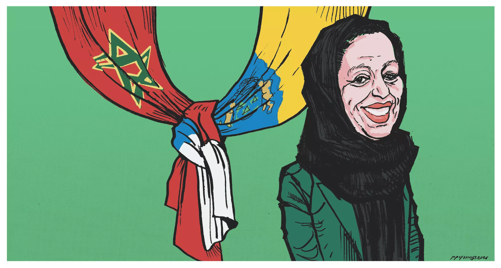 Fatiha El Kamouri, por Farruqo. 